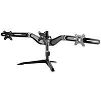 SilverStone Technology Triple LCD Monitor Desk Stand with 90 Degrees Rotation up to 24-Inch (ARM31BS), TAA Compliant