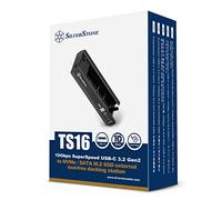 SilverStone Technology TS16 10Gbps SuperSpeed USB-C 3.2 Gen2 to NVMe/SATA M.2 SSD External Tool-Free Docking Station, SST-TS16