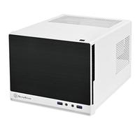 SilverStone Technology Ultra Compact Mini-ITX Computer Case with Solid Front Panel White & Black (SST-SG13WB-Q-USA)