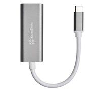 SilverStone Technology USB 3.1 Type-C Gen1 to RJ45 Gigabit Ethernet Network Adapter, Charcoal