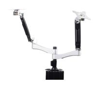 SilverStone Technology Computer Monitor Desk Mount – ARM22SC – Two Articulating Duo Arms