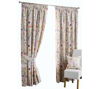Silverthorn SOFT FURNISHINGS - DEVONSHIRE - PRINTED LINED CURTAINS - 75mm TAPE TOP PENCIL PLEAT - Poly/Cotton (168 x 183cm / 66”x 72”)