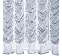 Silverthorn SOFT FURNISHINGS - Millie - A Stunningly Beautiful Voile Festoon Curtain with Double Frill Base (137cm Drop / 54 inch Drop)