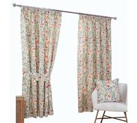 Silverthorn SOFT FURNISHINGS - Pasture - Printed Lined Curtains - 75mm Tape TOP Pencil Pleat - Poly/Cotton (117 x 137cm / 46”x 54”)