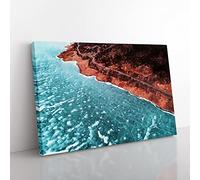Silverthorne The Coast Of Colorado Modern Art Canvas Wall Art Print Ready to Hang, Framed Picture for Living Room Bedroom Home Office Décor, 50x35 cm (20x14 Inch)