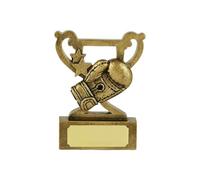 SilverTrophy: Boxing Trophy Star Gold Award - Boxing Glove Knockout Prize, Punches, In the Ring, Below the Belt, Heavyweight, Lightweight, Ideal for Competitions, Clubs.