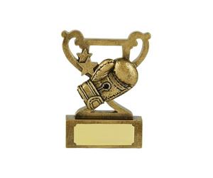 SilverTrophy: Boxing Trophy Star Gold Award - Boxing Glove Knockout Prize, Punches, In the Ring, Below the Belt, Heavyweight, Lightweight, Ideal for Competitions, Clubs.