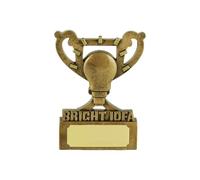 SilverTrophy: Bright Idea Gold Mini Trophy Gift - Well Done, Inventor, Lightbulb Moment, Creativity, Intelligence, Achievement, School Prize, Motivation Success Award, Recognition Present