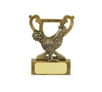 SilverTrophy: Cock Funny Rude Gold Mini Cup Trophy - Novelty Funny Adult Naughty Cheeky Award for Loser, Failure, Rubbish, Last Place, Worst, Silly, Comical, Idiot, Cockerel.