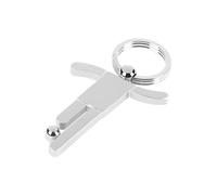 SilverTrophy: Football Keyring - Metal Silver Footballer, Soccer, Man of the Match, Team, Winner, Champions, Kids Party, Sports Prize, School Club, Personalise Giveaway Gift Box