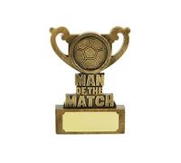SilverTrophy: Football Man of the Match Gold Award - Ideal for Competitions, Tournaments, Events, Winners, Champions, Best Player, Well Played, Achievement.