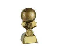 SilverTrophy: Lawn Bowls Trophy - Bowling Jack, Star Victory Award, Clubs, Tournaments, Team Competition, Winner, Champions, Crown Green, Indoor Carpet Bowls, Player Achievement.