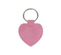 SilverTrophy: Pink Heart Love Keyring, Leatherette Chain, Personalised - Wedding, Anniversary, Valentine's, Mum, Daughter, Gift, Couple, Girlfriend Appreciation, House Keys, Faux Leather, Unisex