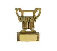 SilverTrophy: Quiz Game Trophy Prize - Pub Quiz, Bar Trivia, Quizzers, Family & Friends Host Game Nights, General Knowledge Questions, Puzzle Solver, Quiz Night.