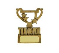 SilverTrophy: Thank You Gold Mini Cup Star Award - Gift for loved ones, Support, Achievement, You're a Star, Keepsake, Appreciation, Motivation, Friend, Mentor