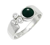 SILVERTROV Green Jade Gemstone Silver Plated Meditation Ring Men And Women All Size Gift Item Handmade Jewelry CRG1152CD_2_(I)