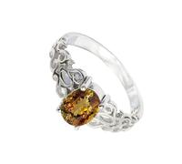 SILVERTROVE Andalusite Lab Grown Gemstone Men & Women Band Ring All Size Gift Item 925 Sterling Silver Ring Handmade Jewelry CRG1121AZ_8_(L 1/2)