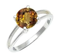 SILVERTROVE Andalusite Lab Grown Gemstone Ring Men & Women All Size Silver Plated Brass Band Ring Gift Item Handmade Jewelry CRG1258AZ_8_(L 1/2)