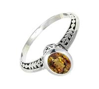 SILVERTROVE Andalusite Lab Grown Gemstone Ring Men & Women Bandring All Size Gift Item 925 Sterling Silver Handmade Jewelry CRG1146AZ_8_(L 1/2)