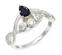 SILVERTROVE Black Onyx Gemstone 925 Sterling Silver Band Ring Men & Women All Size Gift Item Handmade Jewelry CRG1253AE_5_(K)