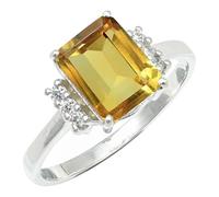 SILVERTROVE Citrine Gemstone 925 Sterling Silver Band Ring Men & Women All Size Gift Item Handmade Jewelry CRG1252AI_5_(K)