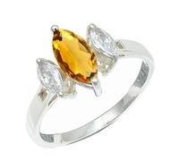 SILVERTROVE Citrine Gemstone Men & Women Band Ring All Size 925 Sterling Silver Gift Item Handmade Jewelry CRG1244AI_5_(K)