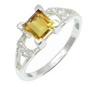 SILVERTROVE Citrine Gemstone Men & Women Band Ring All Size Gift Item 925 Sterling Silver Ring Handmade Jewelry CRG1247AI_5_(K)