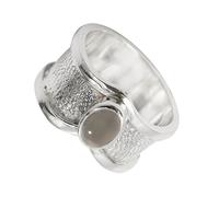 SILVERTROVE Gray Moonstone Gemstone Men & Women Band Ring All Size Gift Item 925 Sterling Silver Ring Handmade Jewelry CRG1100BQ_5_(K)