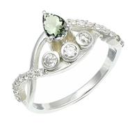 SILVERTROVE Green Amethyst Gemstone Silver Plated Band Ring Men & Women All Size Gift Item Handmade Jewelry CRG1253AL_1_(H)