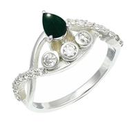 SILVERTROVE Green Jade Gemstone Men & Women Band Ring All Size Gift Item Silver Plated Ring Handmade Jewelry CRG1253CD_2_(I)