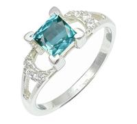 SILVERTROVE Green Paraiba Tourmaline Lab Grown Gemstone Ring Men & Women Bandring All Size Gift Item 925 Sterling Silver Handmade Jewelry CRG1247AS_13_(O)