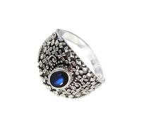SILVERTROVE Labradorite Gemstone Ring Men & Women All Size 925 Sterling Silver Band Ring Gift Item Handmade Jewelry CRG1118BN_20_(R 1/2)