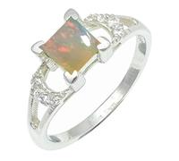 SILVERTROVE Opal Gemstone 925 Sterling Silver Band Ring Men & Women All Size Gift Item Handmade Jewelry CRG1247BE_5_(K)