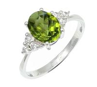 SILVERTROVE Peridot Gemstone Ring Men & Women Bandring All Size Gift Item 925 Sterling Silver Handmade Jewelry CRG1246AJ_2_(I)