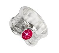 SILVERTROVE Pink Lindy Star Lab Grown Gemstone 925 Sterling Silver Band Ring Men & Women All Size Gift Item Handmade Jewelry CRG1100BH_9_(M)