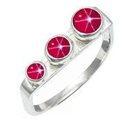 SILVERTROVE Pink Sapphire Linde Star Lab Grown Gemstone Men & Women Band Ring All Size Gift Item Silver Plated Ring Handmade Jewelry CRG1265BH_2_(I)