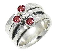 SILVERTROVE Pink Tourmaline Lab Grown Gemstone Ring Men & Women All Size Silver Plated Band Ring Gift Item Handmade Jewelry CRG1269AR_8_(L 1/2)