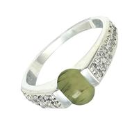SILVERTROVE Prehnite Gemstone Ring Men & Women Bandring All Size Gift Item 925 Sterling Silver Handmade Jewelry CRG1168CH_35_(Z)