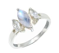SILVERTROVE Rainbow Moonstone Gemstone Ring Men & Women Bandring All Size Gift Item 925 Sterling Silver Handmade Jewelry CRG1244BO_5_(K)