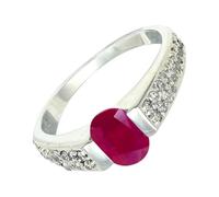 SILVERTROVE Ruby Lab Grown Gemstone 925 Sterling Silver Band Ring Men & Women All Size Gift Item Handmade Jewelry CRG1168AM_1_(H)