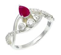 SILVERTROVE Ruby Lab Grown Gemstone Men & Women Band Ring All Size 925 Sterling Silver Gift Item Handmade Jewelry CRG1253AM_1_(H)