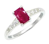 SILVERTROVE Ruby Lab Grown Gemstone Men & Women Band Ring All Size 925 Sterling Silver Gift Item Handmade Jewelry CRG1239AM_1_(H)
