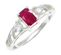SILVERTROVE Ruby Lab Grown Gemstone Ring Men & Women All Size 925 Sterling Silver Band Ring Gift Item Handmade Jewelry CRG1248AM_1_(H)