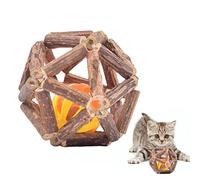 Silvervine Cage Balls - Natural Silvervine Stick Catnip Ball With Bell | Indoor Cat Chew Toy For Teeth Cleaning, Molar Tools, Kitten Play, And Interactive Pet Toy For Cats