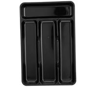 Silverware Holder Small Kitchen Utensil Drawer Organizer Plastic Silverware Organizer Utensil Holder with 4 Compartments Silverware Tray