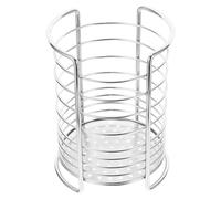 Silverware Organizer round Iron Single Slot for Kitchen Countertop | Ventilated Drying, Easy Clean Metal Finish, Forks and Knives, Apartment or Home