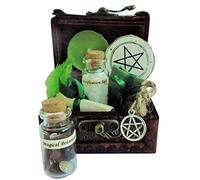 Silverwitch Home Blessings Spell Kit Chest Pagan Wicca Witch Contained in a Wooden Box