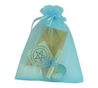 Silverwitch Protection Witchcraft Spell Kit - Candle Holder - Black, Purple, Green - Crystal or Brass - Polished - Tabletop - Ritual