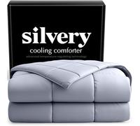 Silvery Cooling Comforter - Award-Winning Self-Cooling Blanket for Hot Sleepers with Self-Cleaning NEW, (Arctic White, Full, Queen)