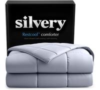Silvery Silver-Infused Cooling Comforter - Award-Winning Self-Cooling Blanket for Hot Sleepers with Self-Cleaning Silvery Technology for Sweat-Free & Cool Sleep (Gray, Twin/Twin XL (68" x 90"))
